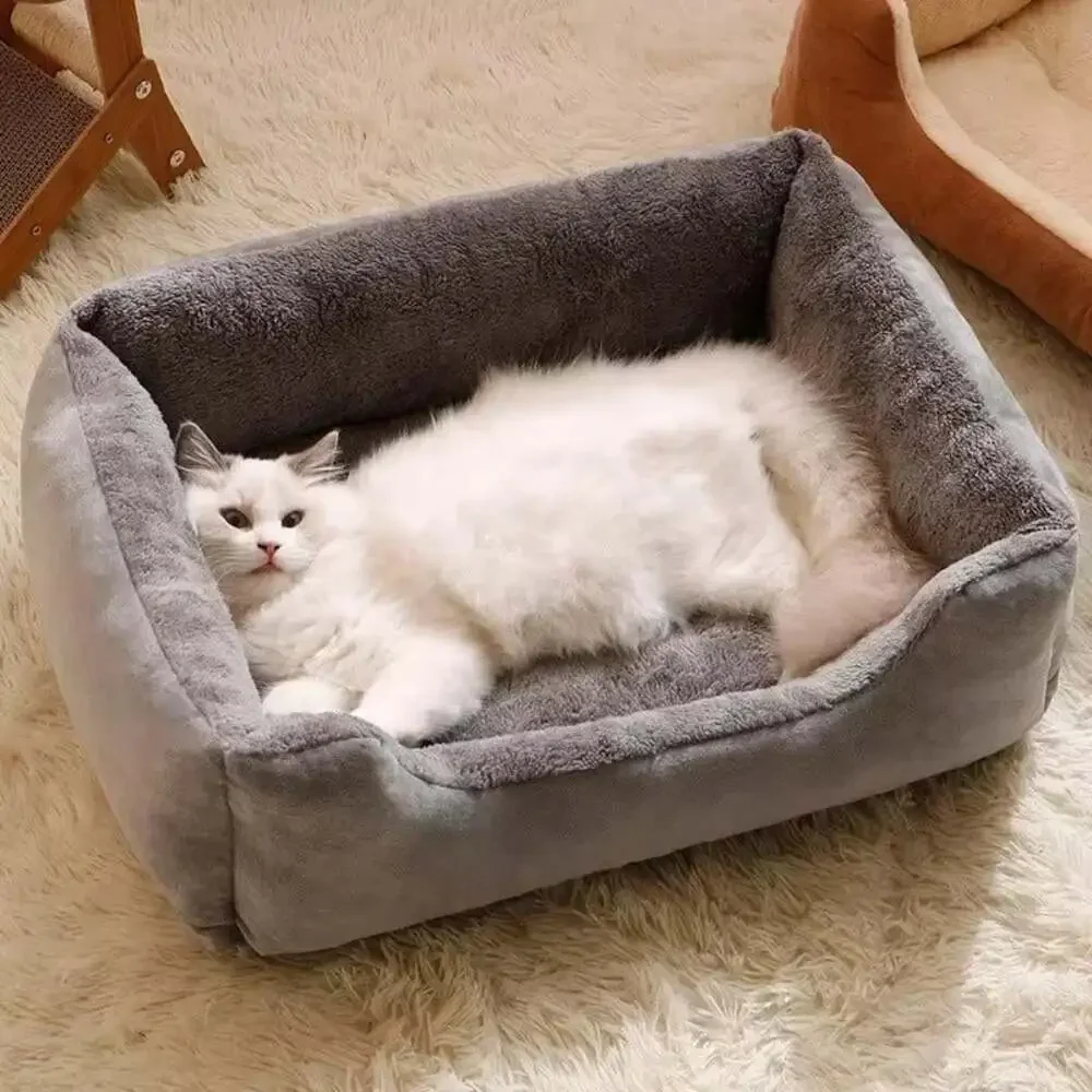 Bed for Cats Pet Products Cushions Kitten Winter Accessories Dog All Houses Supp